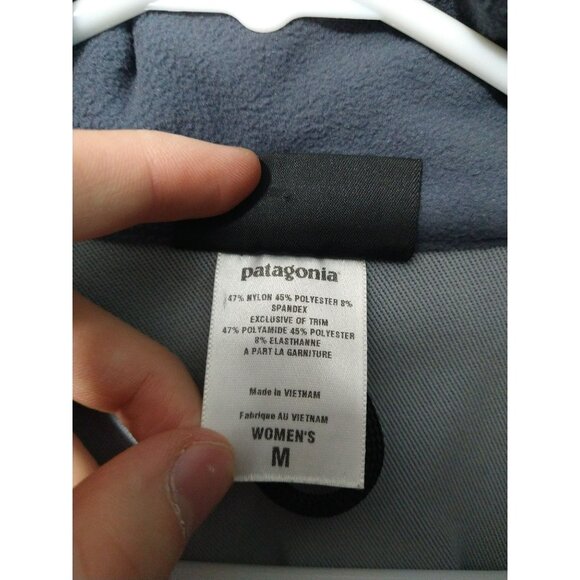 Patagonia Jacket Womens Medium Blue Super Guide Full Zip Soft Shell Outdoor - Picture 7 of 9